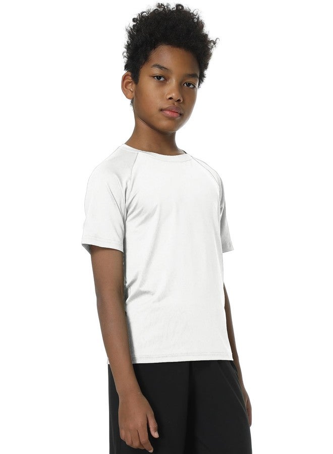 EXARUS 5 Pack Boys Athletic Shirts Short Sleeve Quick Dry Basketball Tee Active Performance T-Shirts for Kids 10Y - Image 2